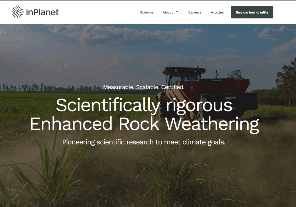 German GreenFi startup InPlanet generated first ERW carbon credits